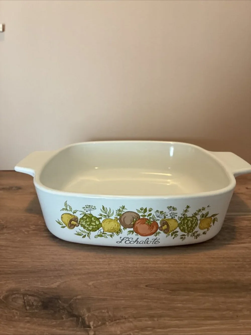 Vintage Corning Ware LEchalote A-1-B 1 Quart Casserole Dish Vegetable USA
